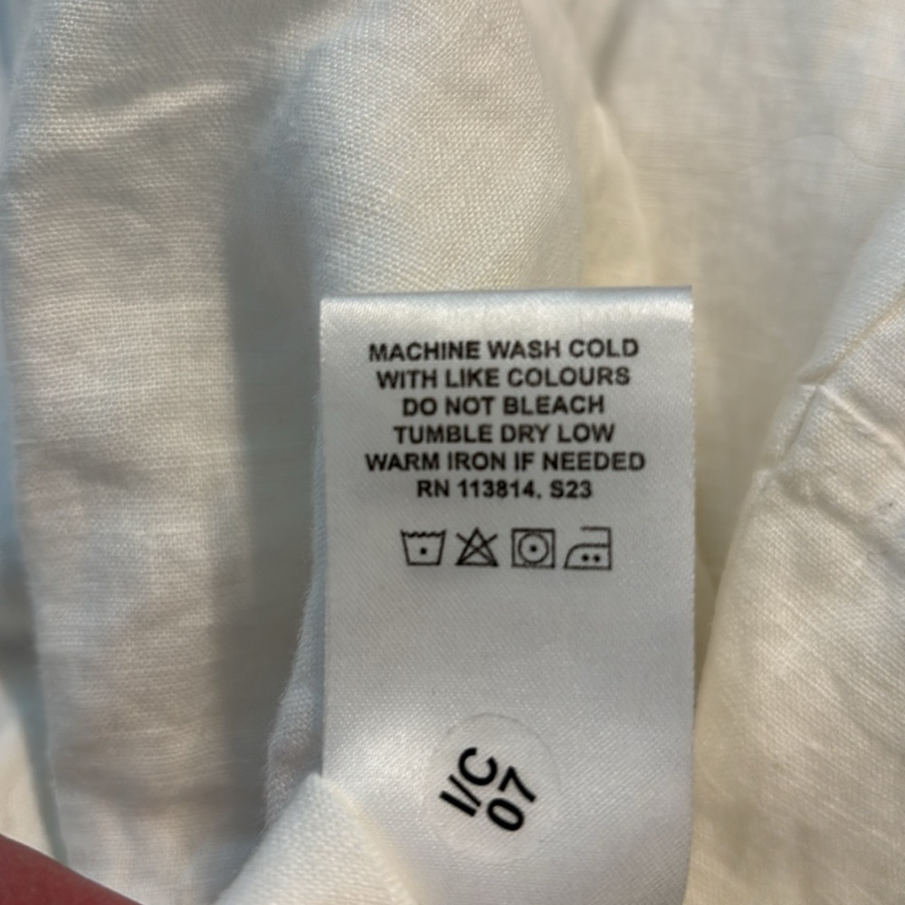 Billy Reid White linen feminine bomber Jacket - Picture 8 of 11